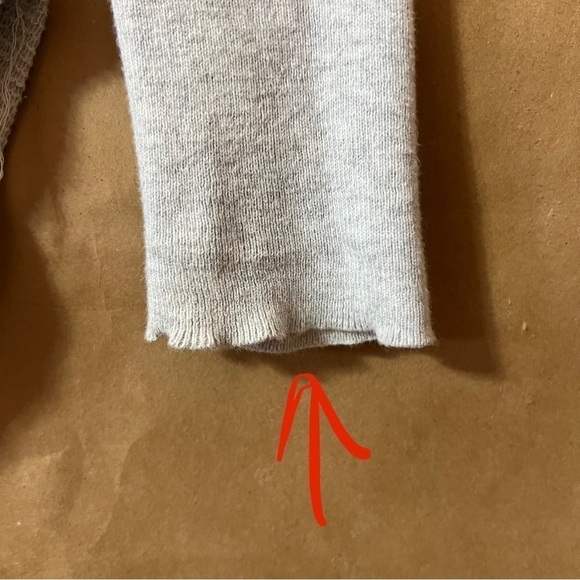 Free People | Rare Bambi Swit Ram Skull Knit Thermal Top Southwestern Size S - Picture 9 of 12